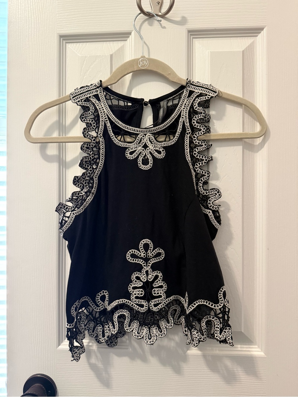 Anthropologie Contrast Stitch Tank